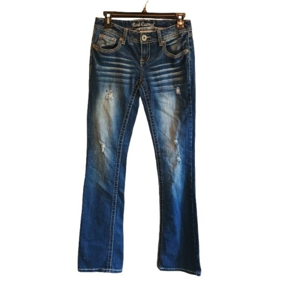 Red Camel Denim - Red Camel Premium Denim Jeans Womens Size 5 Distressed Blue‎ Jeans